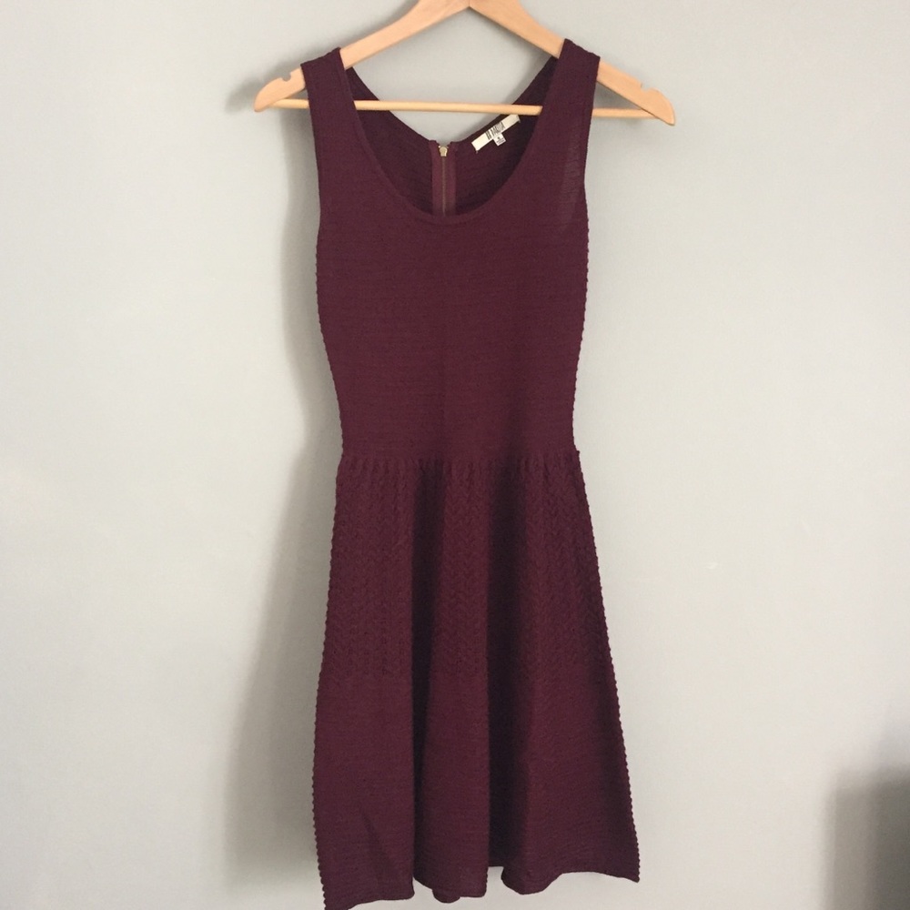 Evereve Burgundy Knit Dress